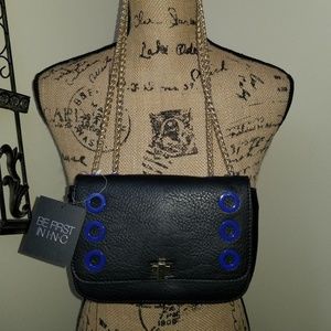 International Concepts Black Blue Korra Clutch